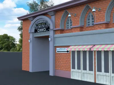 Valorant Games Old House 3D model