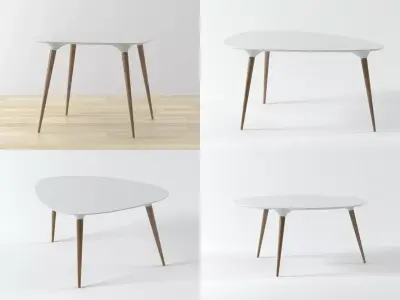 Icicle table series 3D model