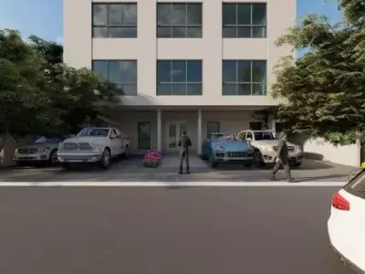 Apartment Building Concept 3D model