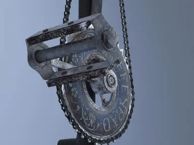 Bike Pedal Desk Lamp  3D model