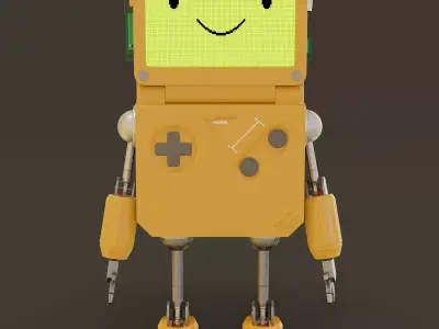 Robot gameboy 3D model