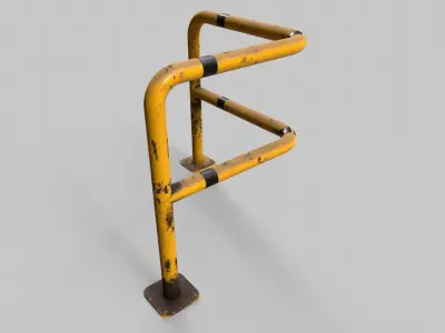 Barrier V2 - 001 Low-poly 3D model