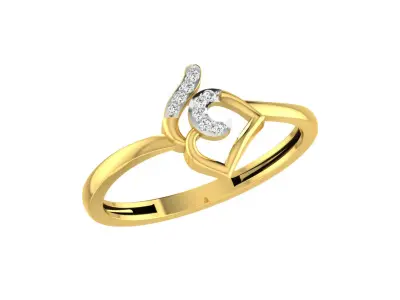 Women Ring Render 3dm STL OBJ FBX  3D print model buy
