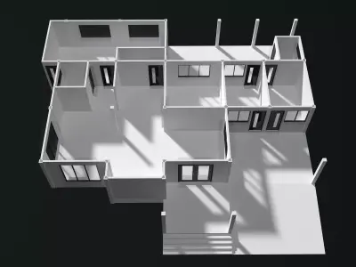 House plan 25-48 3D model