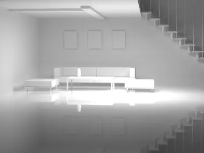 3ds max room 3D model 3D model