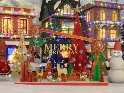 Iceland Snow Indoor Park 3D model