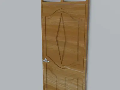 Modern Doors Low-poly 3D model