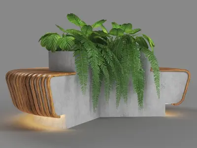 bench355 v2 3D model
