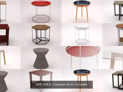 SIDE TABLE---Collection Bx10 3D Model Pack