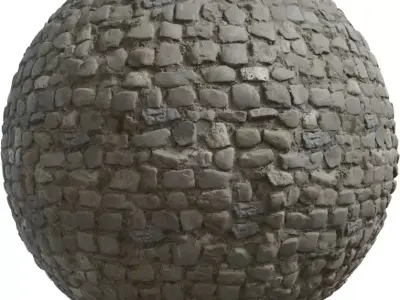 Old Town Cobblestone Road PBR Texture  Texture