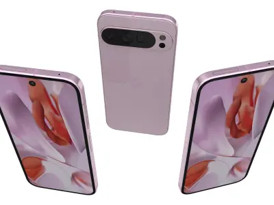 Google Pixel 9 Pro Light Pink 3D model
