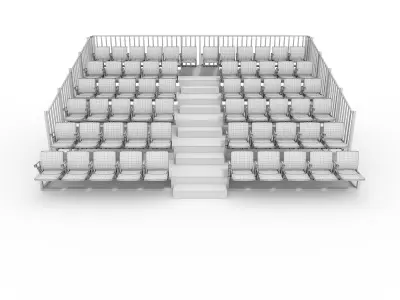 Bleachers 37 3D model
