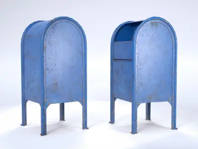 Mailbox Low-poly 3D model