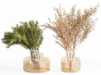 Collaction Plants Bouquet 01 3D model