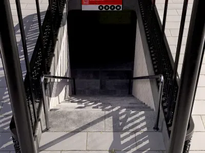 Metro Entrance 02 Low-poly 3D model