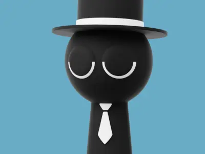 Black - Sprunki 3D model