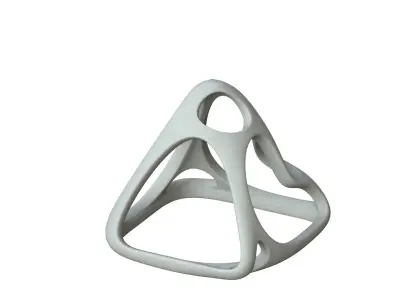 SciFi Cube Object No 58921 Low Poly Shape Low-poly 3D model