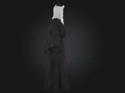 Ethereal Silhouette  Stylized Figure Model for Fantasy 3D model