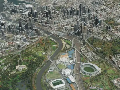 Melbourne City 3D Scan 3D model
