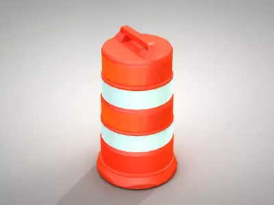 Traffic Barrels 3D model