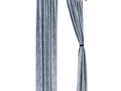 Patterned Curtains 3D model