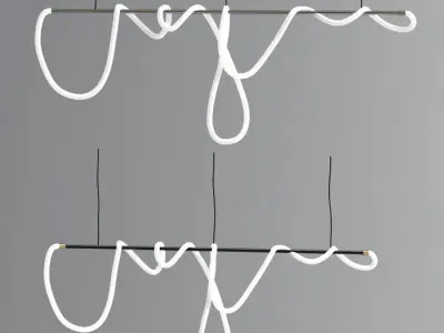 Modern Ceiling Suspension Hanging Pendant 3D model