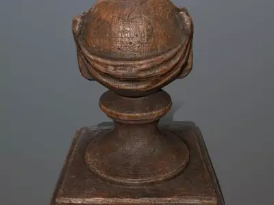 ornamental  stone Low-poly 3D model purchase