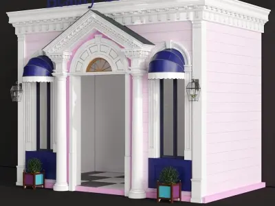 Children playhouse Beauty Salon for kids 3D model