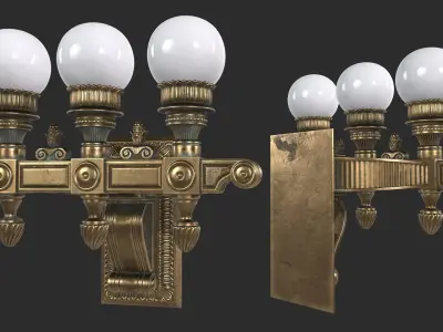 Wall Street Light 3D model