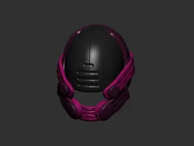 helmet high poly sculpt 3d printable  3D model 134