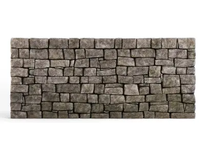 Forge Stone Wall 3D model