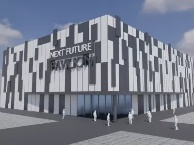 future pavilion Low-poly 3D model