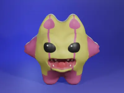 monster 3d model toy Low-poly 3D model