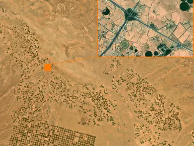 NEOM city topography Saudi Arabia - tile n30 e38 3D model