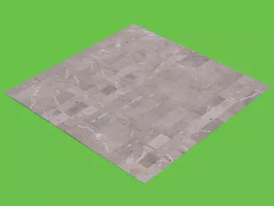 Gray Tile Floor 3D model