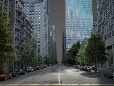 Realistic City R1 3D model