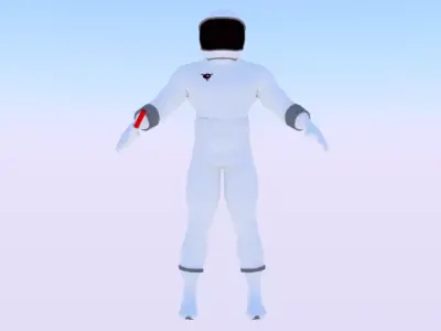 Astronaut Low-poly 3D model