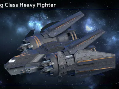 Spaceship Fighter Collection II 3D Model Pack