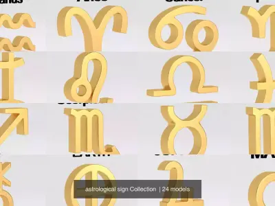 astrological sign Collection  3D Model Pack