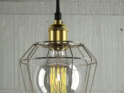 Hanging lamp 15 Loft Design 3D model