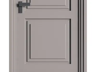 Modern entrance door 82 3D model