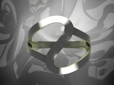 Plain Light Women Ring 3D print model
