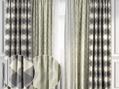 Curtain Set 119 3D model