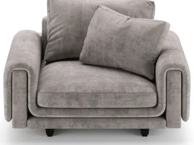 Roche Bobois UNDERLINE Armchair 3D model