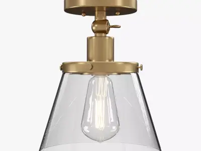 Hinton Flush Mount Ceiling Light P350198 3D model