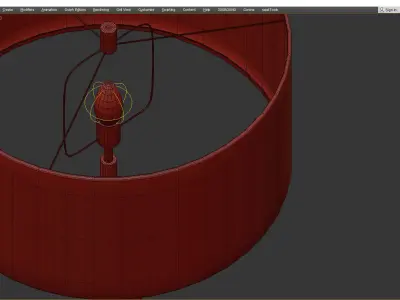 Brass and Bronze Metal Table Lamp Liang and Eimil Miami Low-poly 3D model