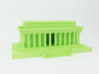 Lincoln memorial 3D Printable Model 3D print model
