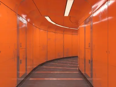 Industrial Corridor 001 3D model