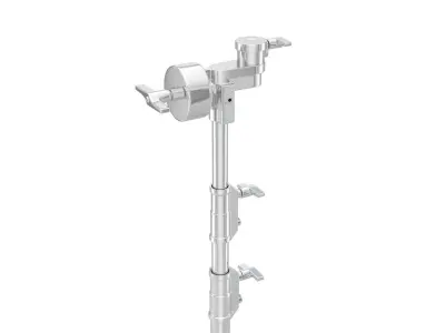 Stands - Wheels - Operating Poles Module Silver 3D model