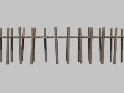Partially broken pier Free 3D model